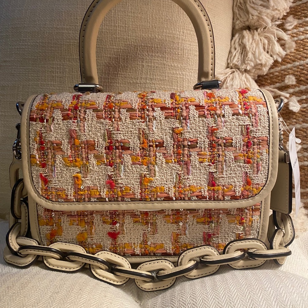 Coach Rogue Top Handle in Tweed